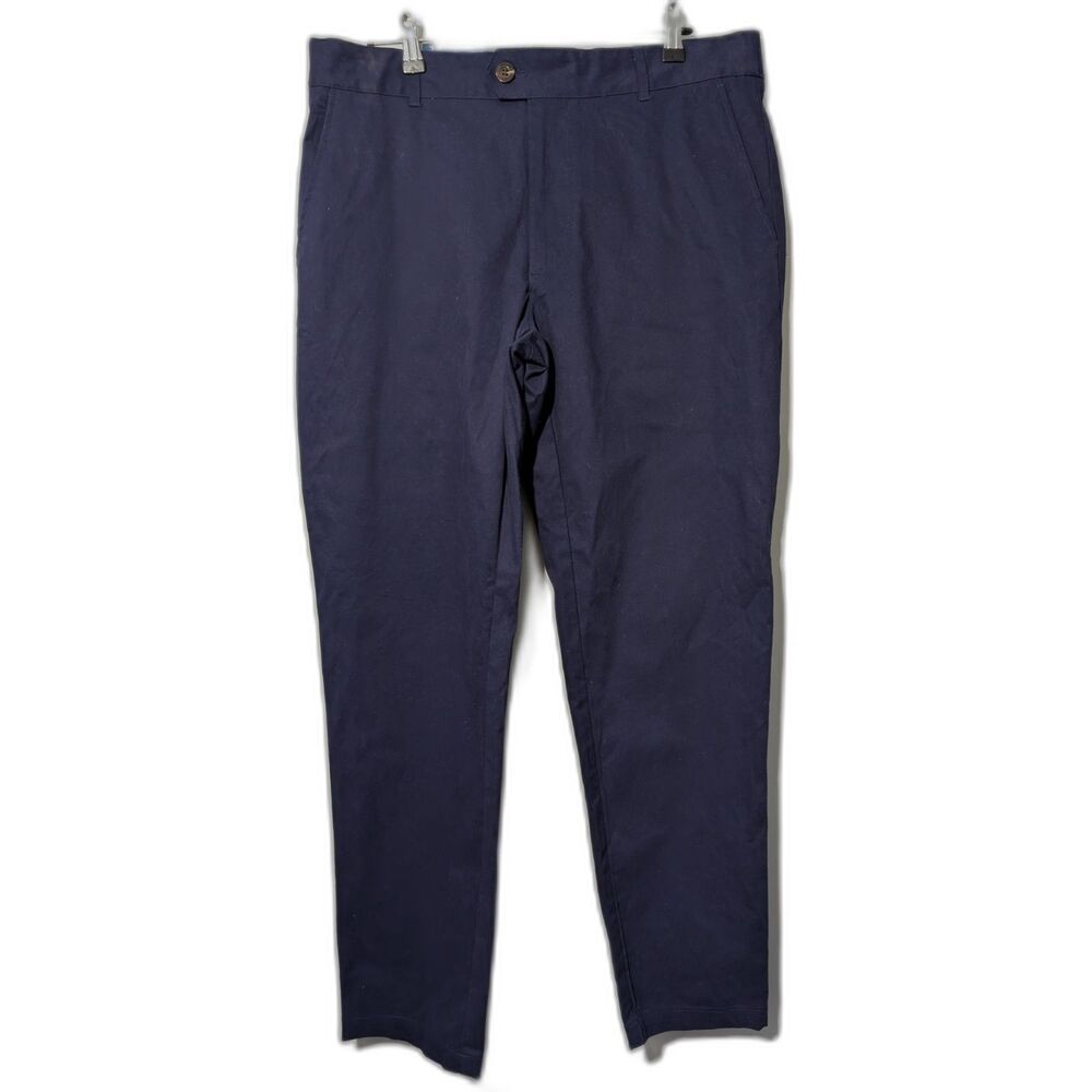 Men's Trouser -Houston White- Blue Pants Size L NWT